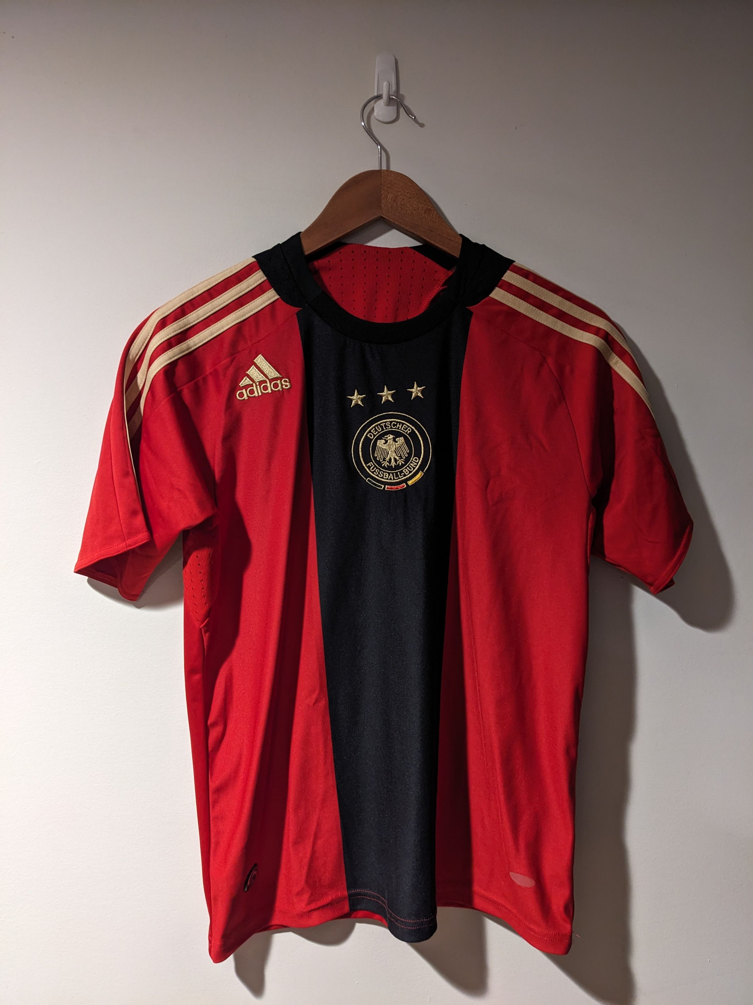 Adidas × Vintage Adidas German Deutscher Fussball Youth Large Futbol Jersey Size US L / EU 52-54 / 3 - 1 Thumbnail