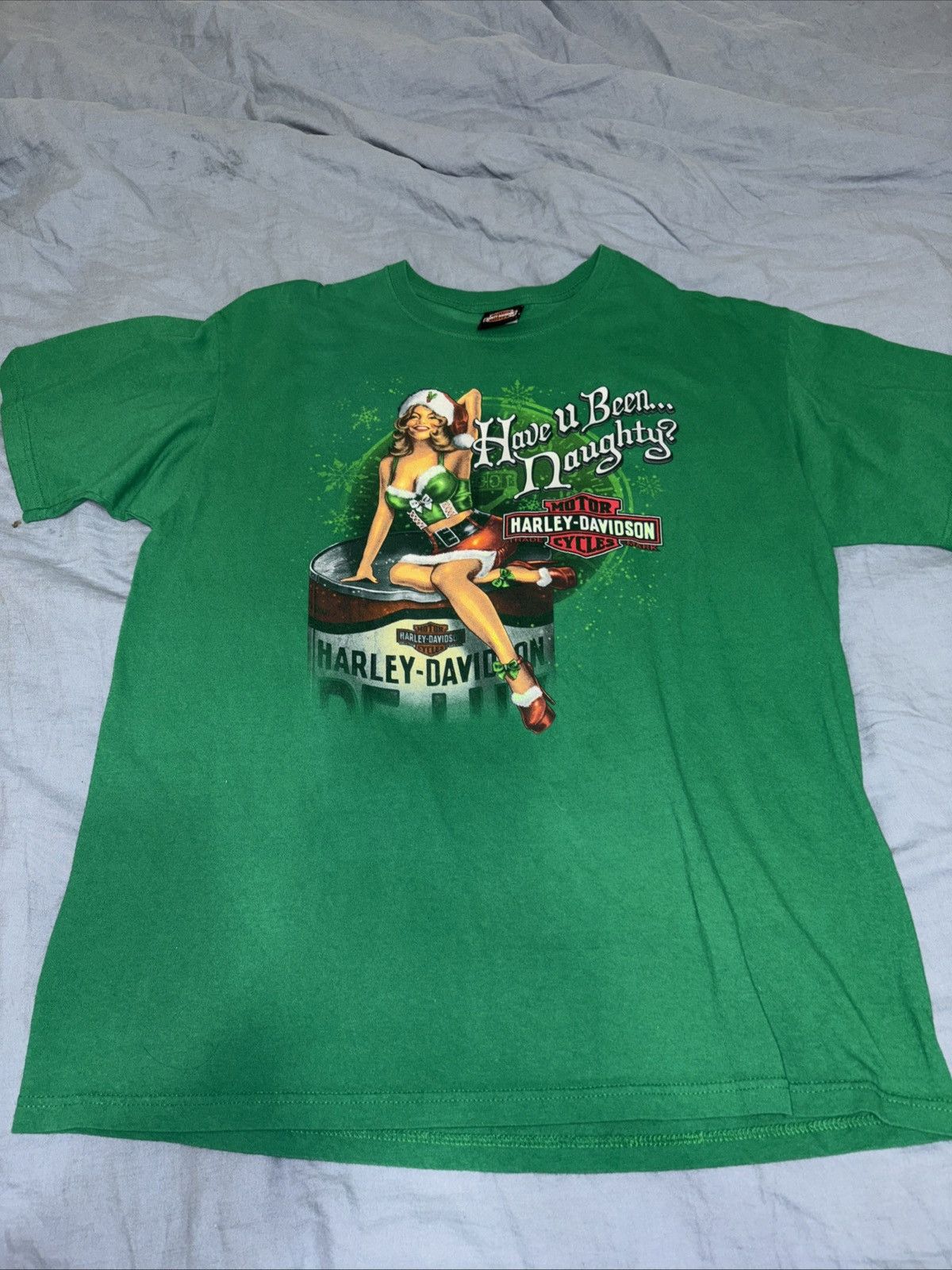 Harley Davidson Xl Harley davidson t-shirt “Have you been naughty” 2010’s Size US XL / EU 56 / 4 - 1 Thumbnail