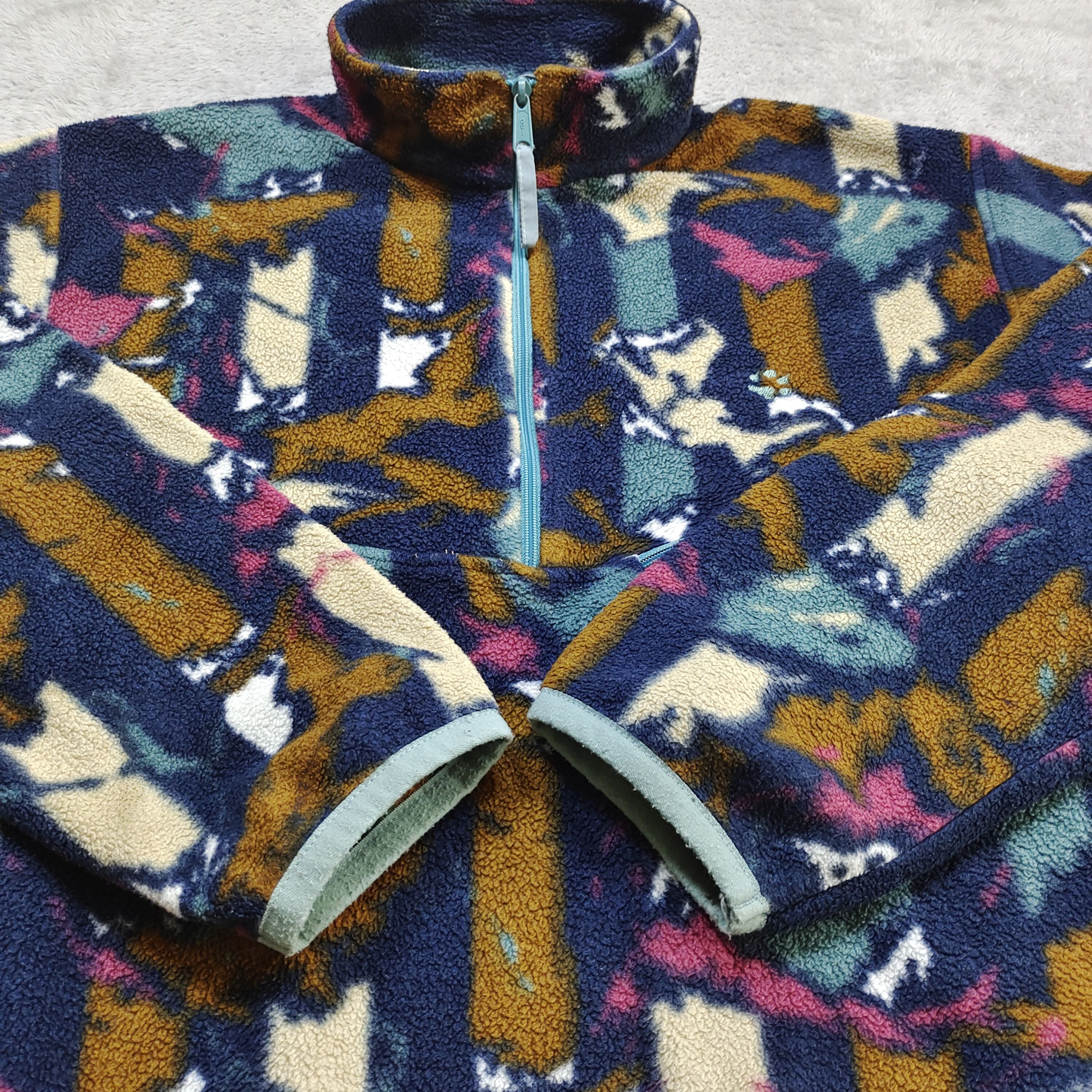 Jack Wolfskin Jack Wolfskin "We Love the Paw" Vintage Fleece Jacket Size US XL / EU 56 / 4 - 5 Thumbnail
