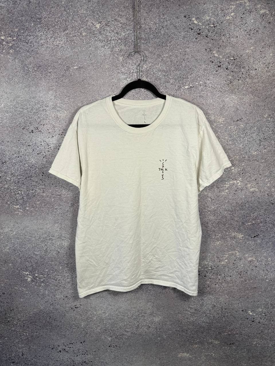 Travis Scott Travis Scott Cactus Jack Bassic Logo white Tee Men's Large Size US L / EU 52-54 / 3 - 1 Thumbnail