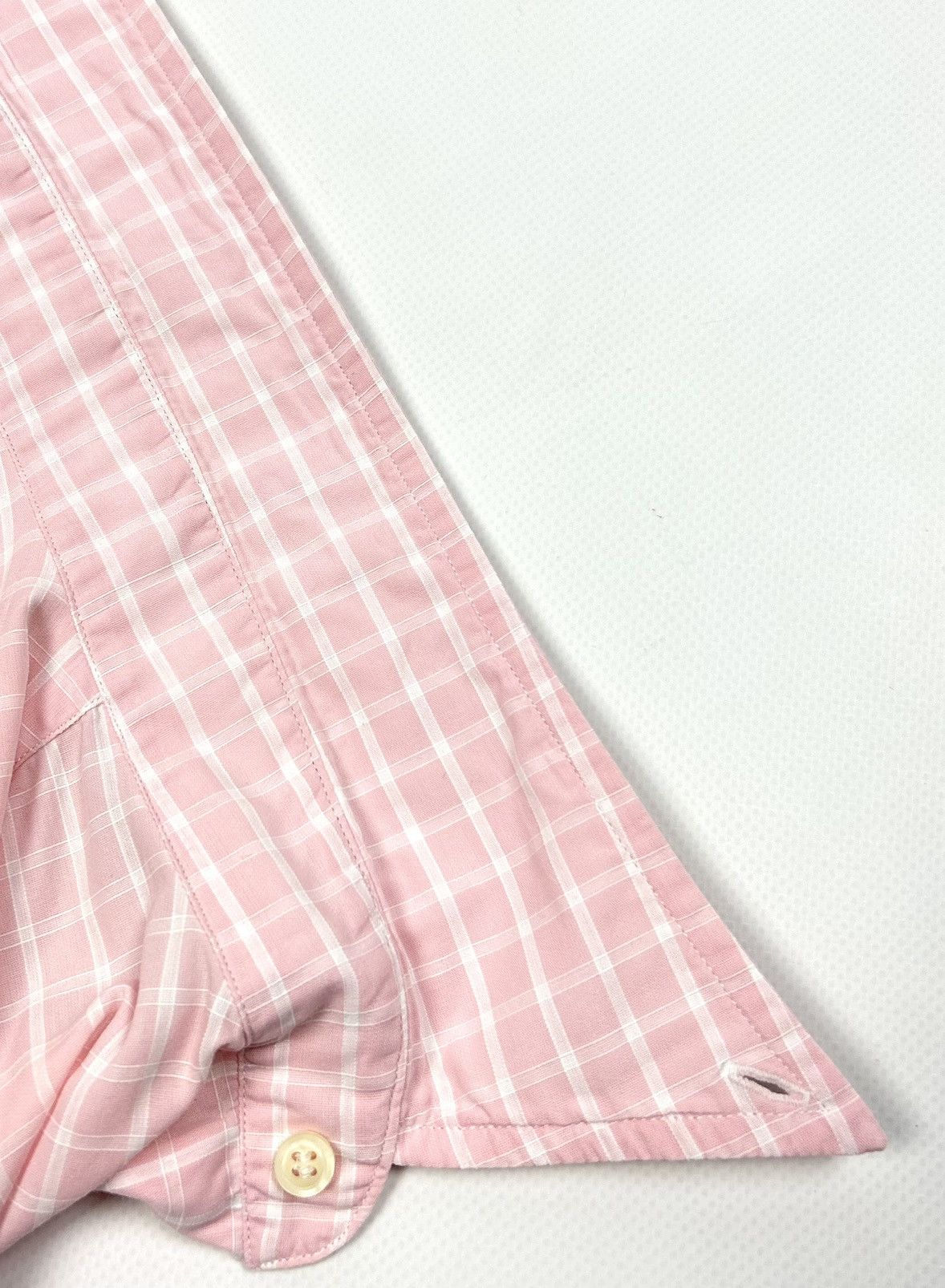 Burberry Vintage Burberry Pink Check Short Sleeve Button-Up Shirt M Size US M / EU 48-50 / 2 - 20 Thumbnail