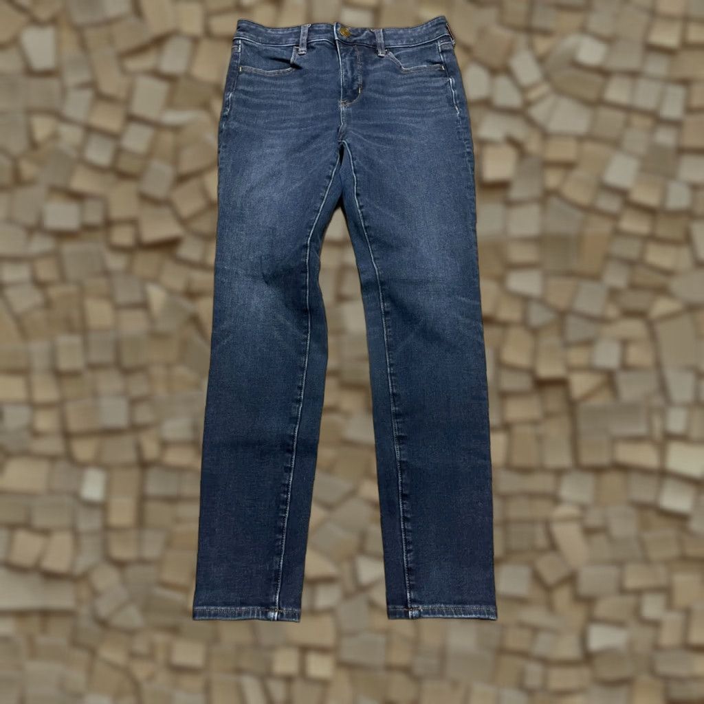 American Eagle Outfitters American Eagle Outfitters Jeans Women 8 Blue Denim Skinny Dark Wash Jeans Size 30" / US 8 / IT 44 - 1 Thumbnail