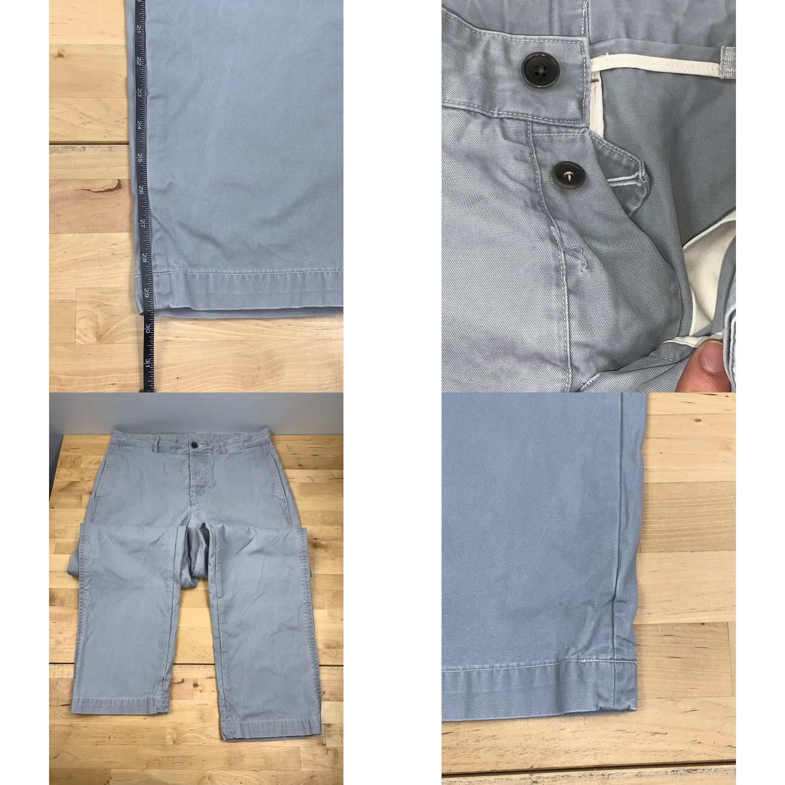 Outerknown Outerknown Mens Chino Pants Gray 33x30 Casual Pants Men's Gray Chino 33 30 Straight 33 Size US 33 - 8 Thumbnail