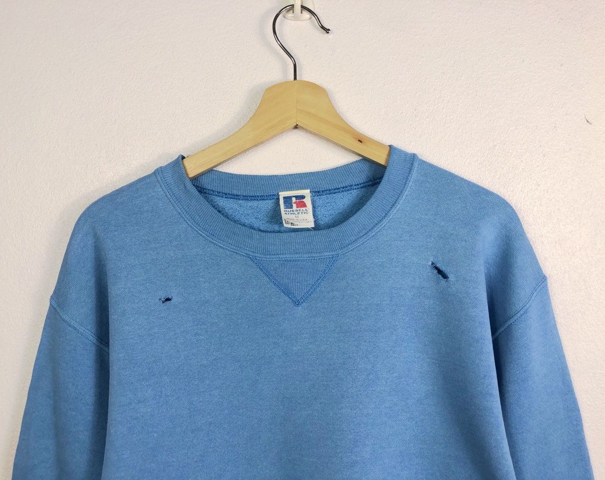 Russell Athletic Rare Vintage Russell Athletic Plain Sweatshirt Made in USA Size US M / EU 48-50 / 2 - 2 Thumbnail
