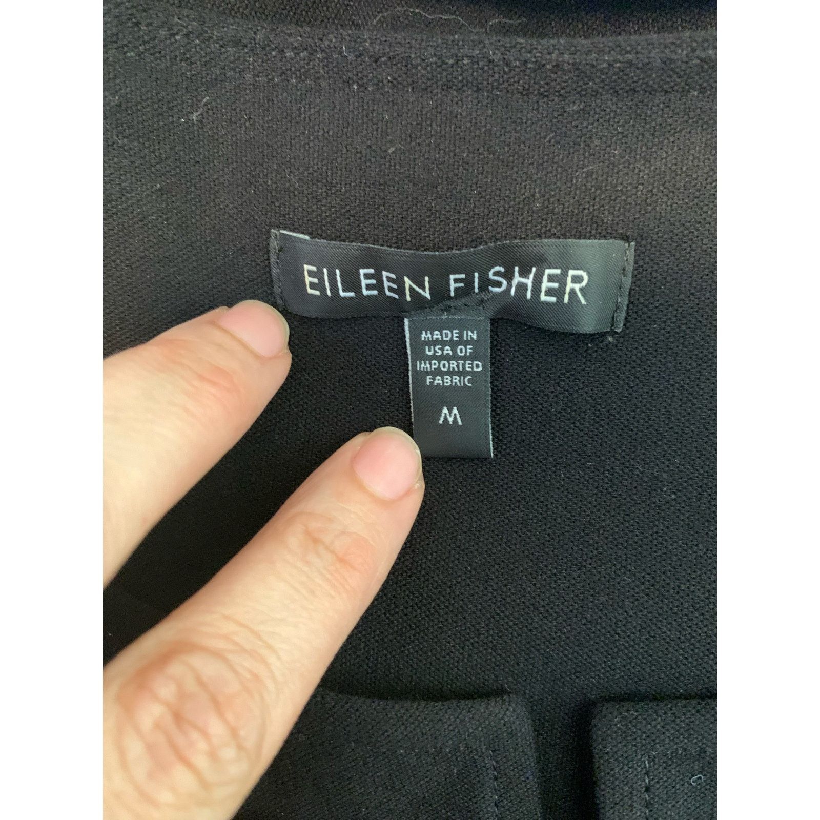 Eileen Fisher Eileen Fisher black sleeveless mini dress size M Size M / US 6-8 / IT 42-44 - 3 Thumbnail