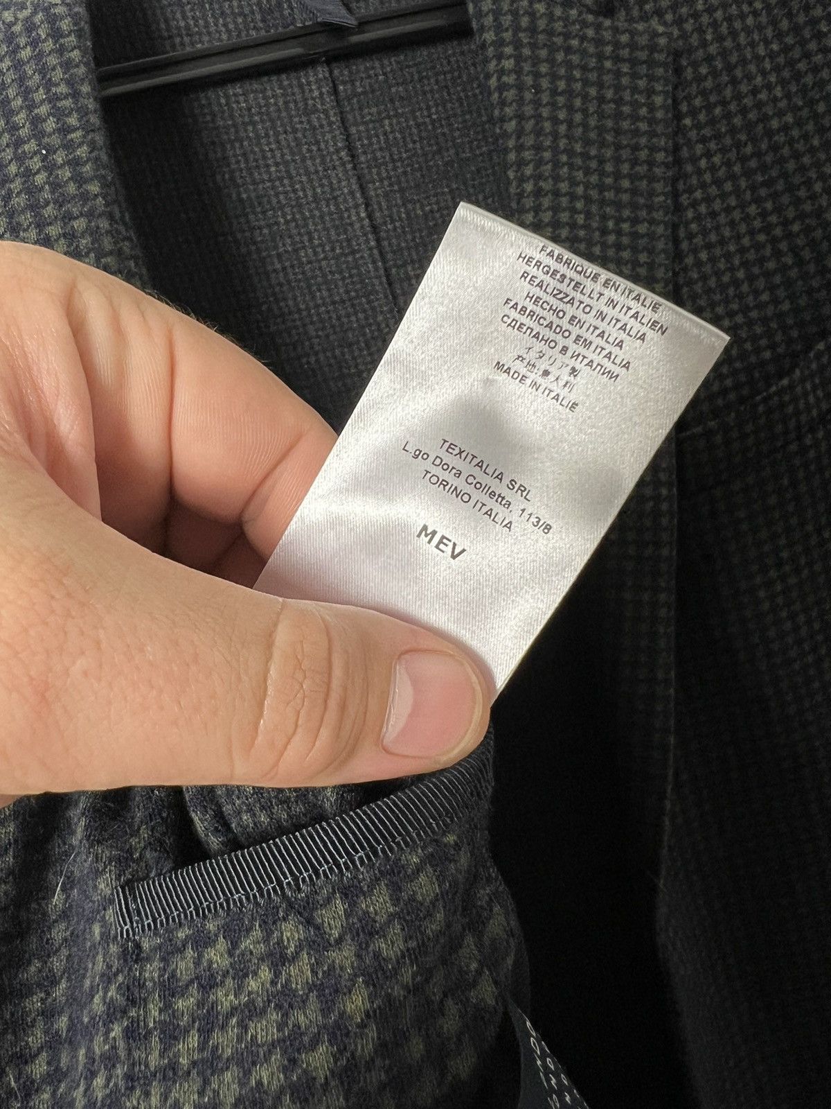 Harris Wharf London Harris Wharf London Moleskin Houndstooth Soft Blazer Jacket Size 38R - 23 Thumbnail