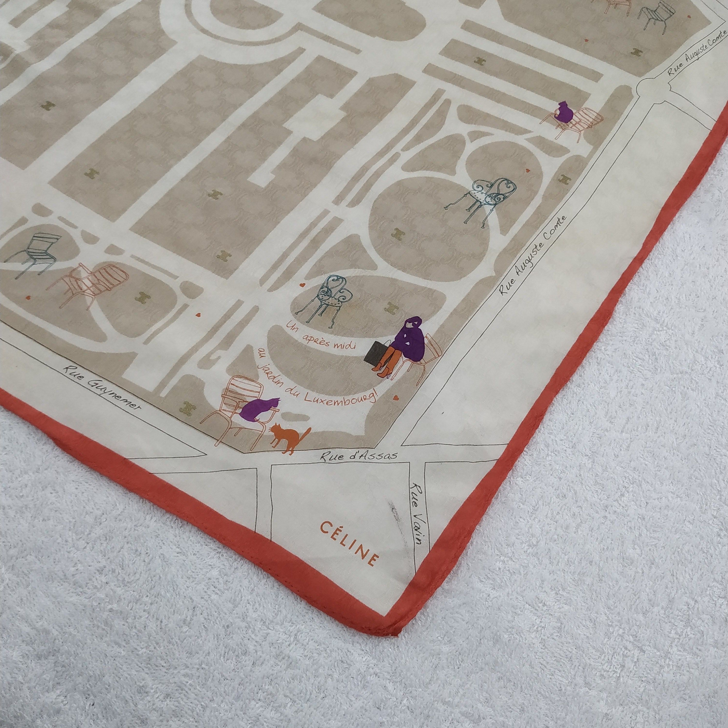 Vintage Rue Guynemer Neckerchief / Bandana / Handkerchief Size ONE SIZE - 3 Thumbnail