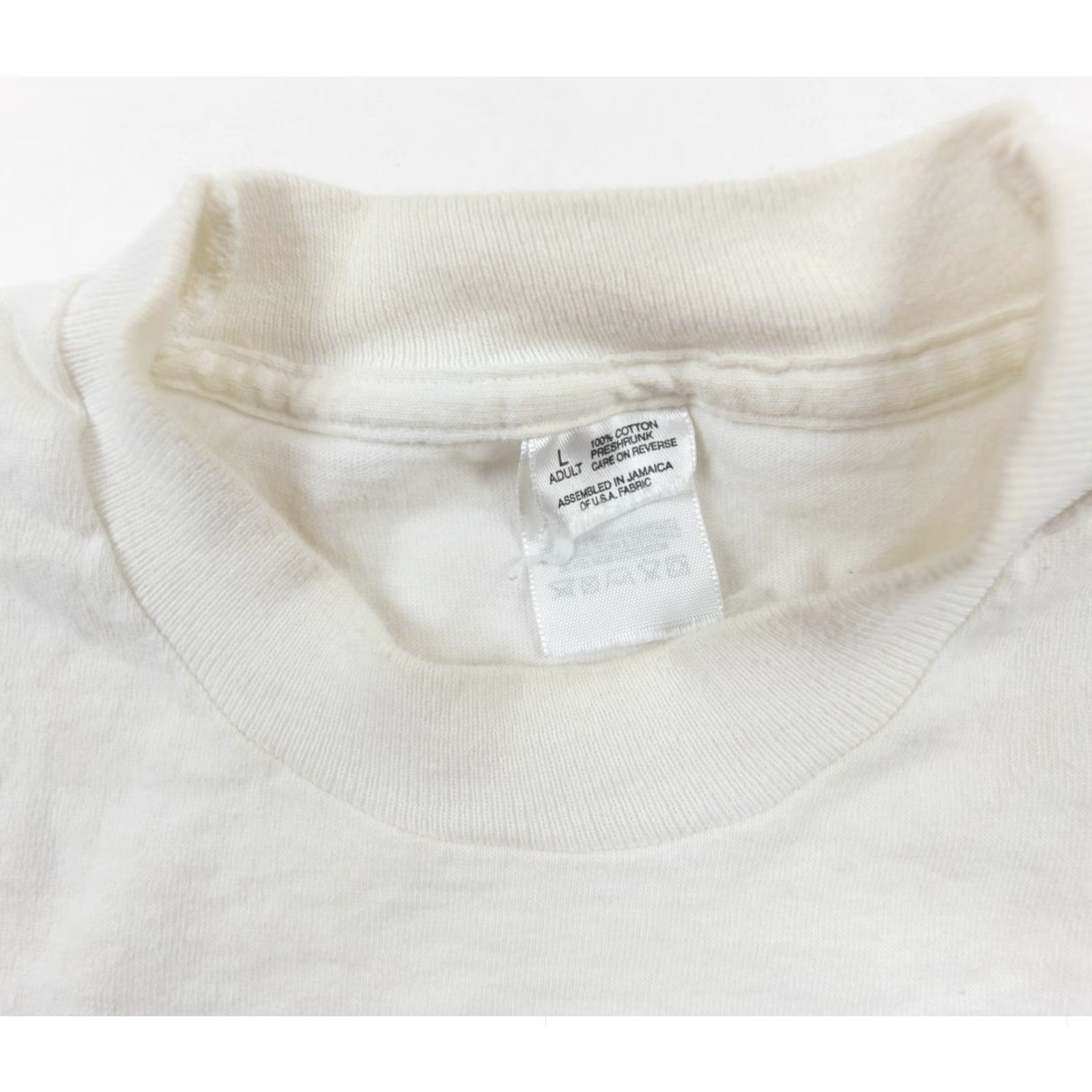Fruit Of The Loom VINTAGE New Orleans T-Shirt Mens Large White Jamaica 90s Fruit of the Loom Logo Print 90s Mens L White Size US L / EU 52-54 / 3 - 6 Thumbnail