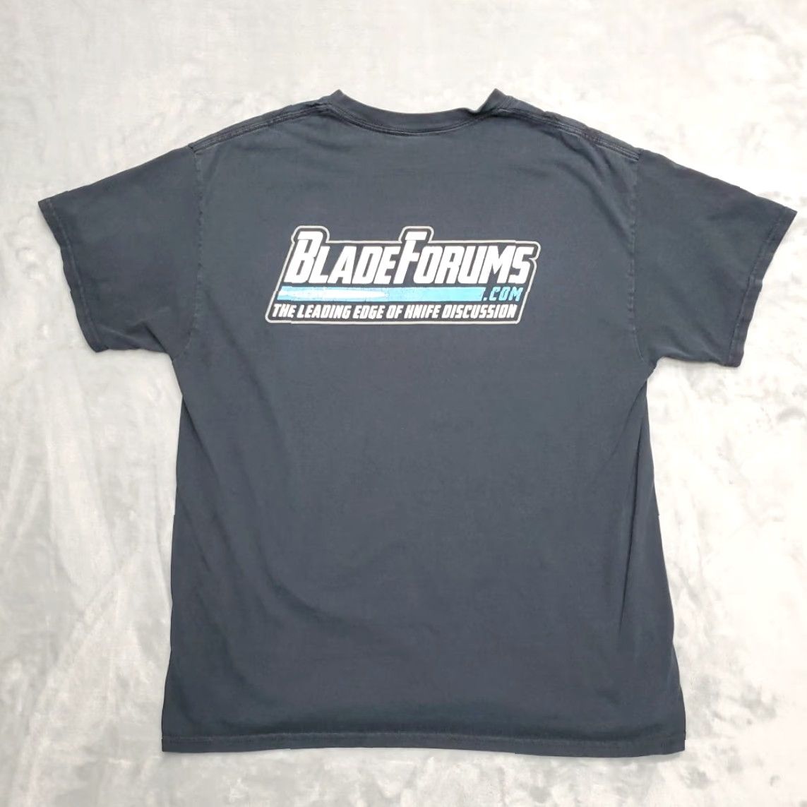 Logo 7 VINTAGE Blade Forums Shirt Mens XL Black Graphic Knife Collector Logo Internet Retro Tee Shirt Size US XL / EU 56 / 4 - 3 Thumbnail