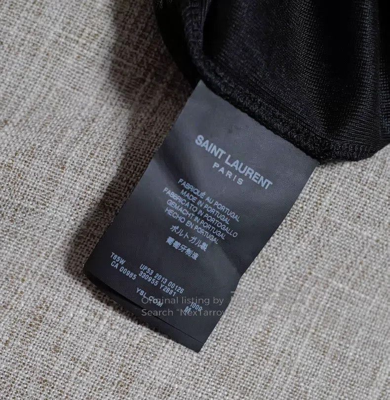 Saint Laurent Paris Saint Laurent Paris Pocket T-Shirt i Size US M / EU 48-50 / 2 - 4 Thumbnail