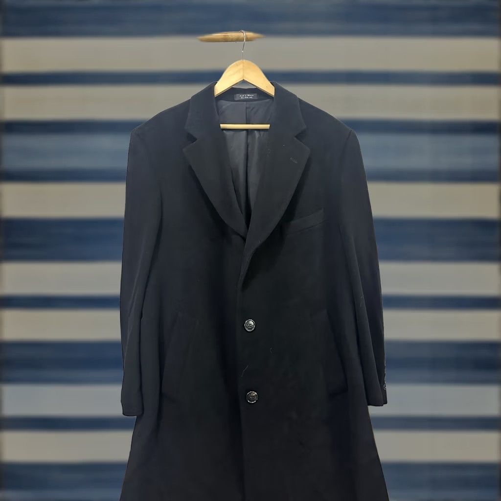 Ralph Lauren VINTAGE Ralph Lauren CHAPS Cashmere Wool Blend Long Black Overcoat Jacket Mens 46R Size US S / EU 44-46 / 1 - 1 Thumbnail