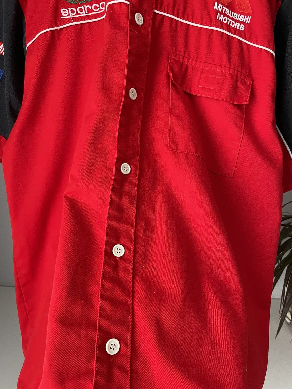 Japanese Brand × Vintage Vintage Mitsubishi Ralliart Shirt Button Up Sparco Size US XL / EU 56 / 4 - 8 Thumbnail