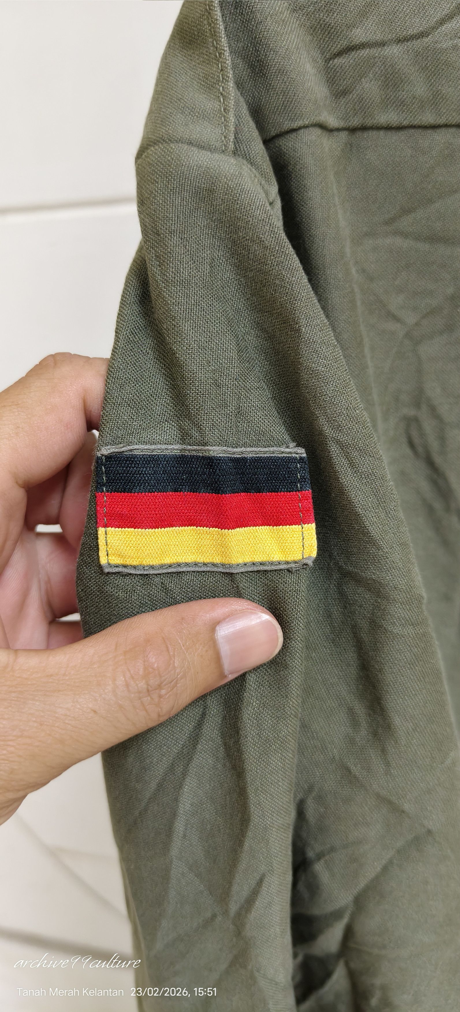 Vintage Vintage 1989 West German Army Field Shirt Size US L / EU 52-54 / 3 - 9 Thumbnail