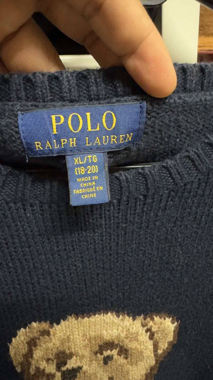 Ralph Lauren Polo Ralph Lauren Polo Bear Sweater Knit Crewneck Size US XL / EU 56 / 4 - 6 Thumbnail