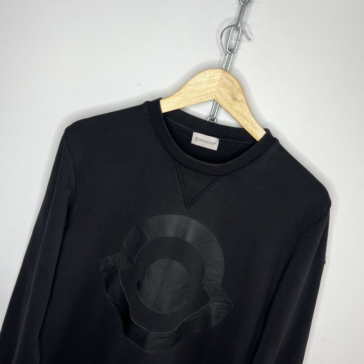 Moncler Moncler sweatshirt BIG logo Sweatshrit Size M / US 6-8 / IT 42-44 - 4 Thumbnail