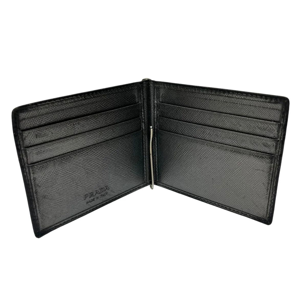 Prada Logo Leather Bi-fold Wallet Size ONE SIZE - 5 Thumbnail