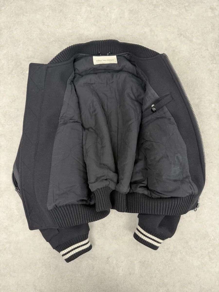 Dries Van Noten Dries Van Noten Black Wool Backzip Bomber Jacket Size US M / EU 48-50 / 2 - 7 Thumbnail