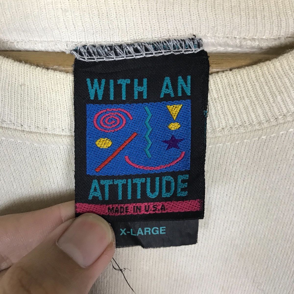 Vintage Vintage With An Att!tude Pullover Jumper Sweatshirt Size US XL / EU 56 / 4 - 5 Thumbnail