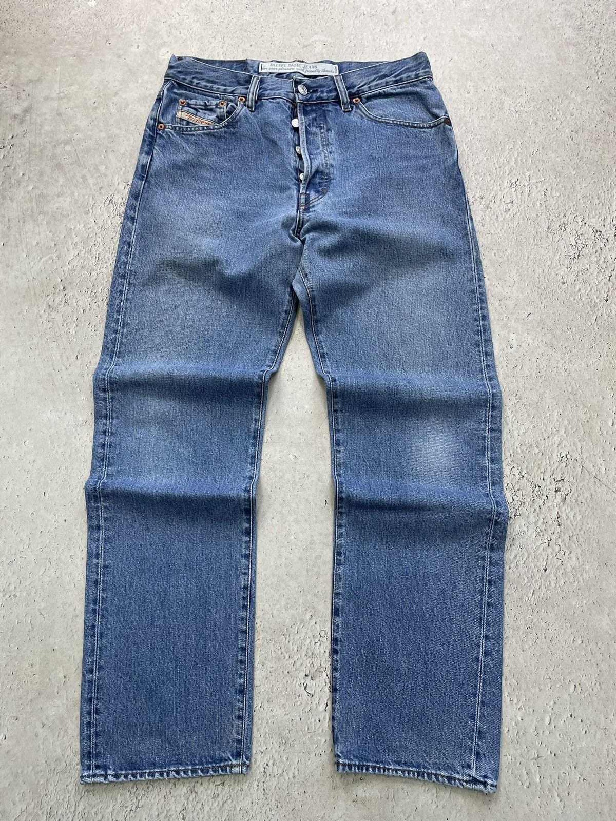 Diesel Diesel retro Blue Denim Jeans Classic Italy Y2K Size US 31 - 1 Thumbnail