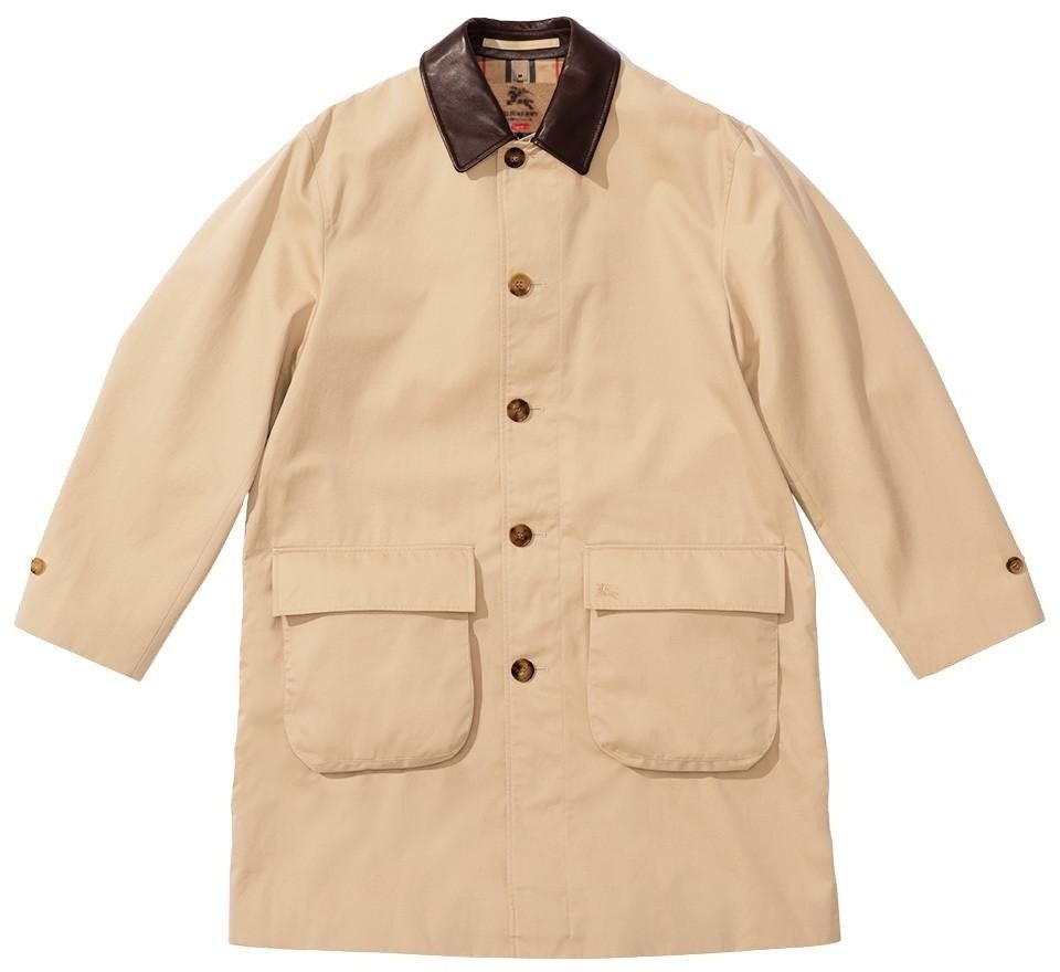 Burberry × Supreme Leather Collar Trench Size US M / EU 48-50 / 2 - 3 Thumbnail