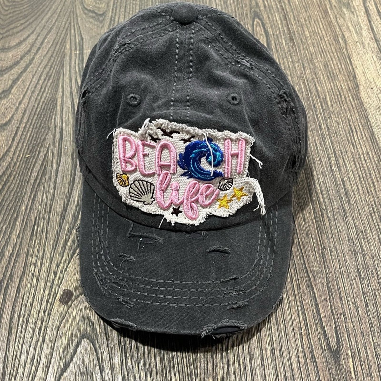 Vintage Beach Life Cap Baseball Trucker Dad Hat Embroidered Funky OS Size ONE SIZE - 1 Thumbnail