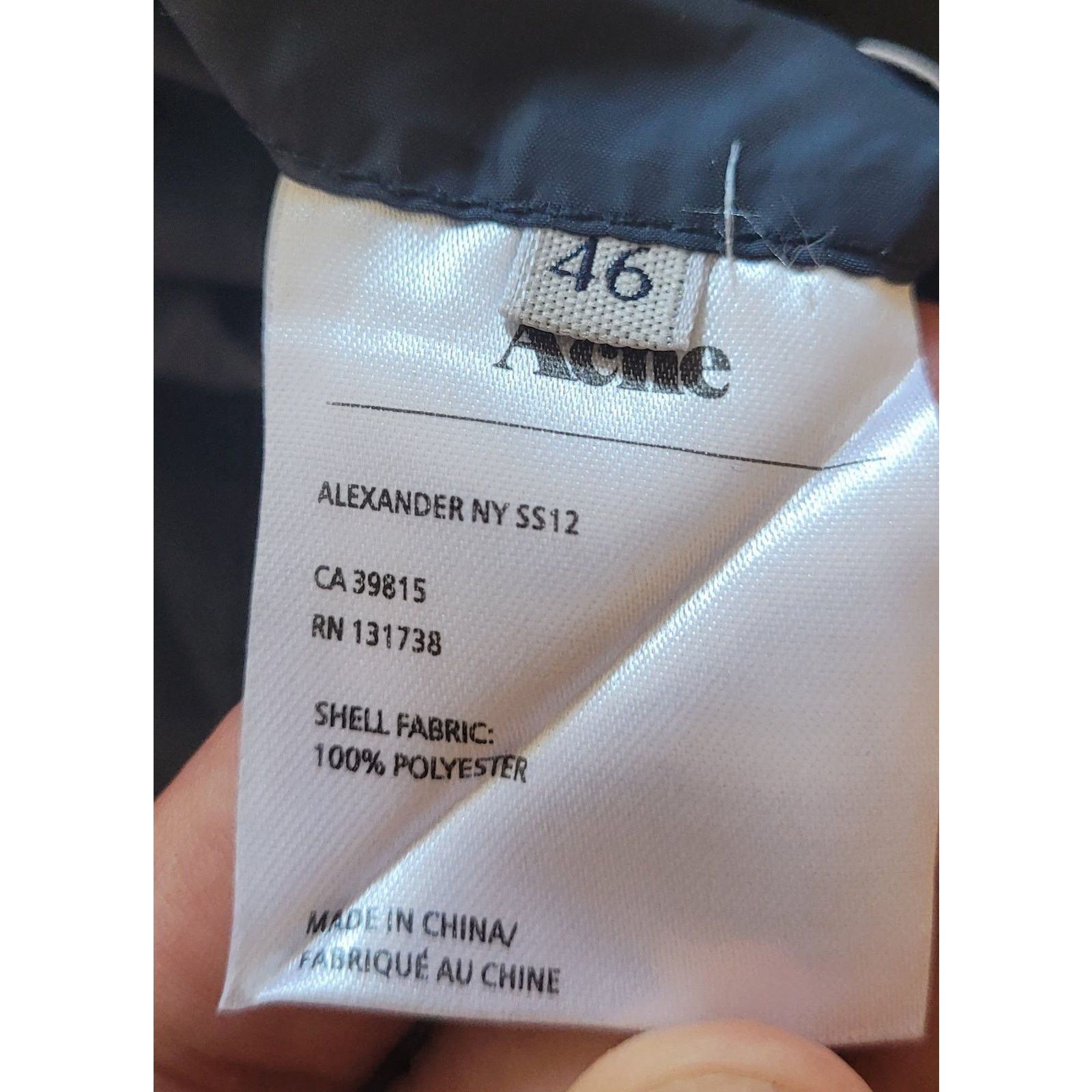 Acne Studios Acne Studios Alexander NY SS12 light jacket Size US M / EU 48-50 / 2 - 6 Thumbnail