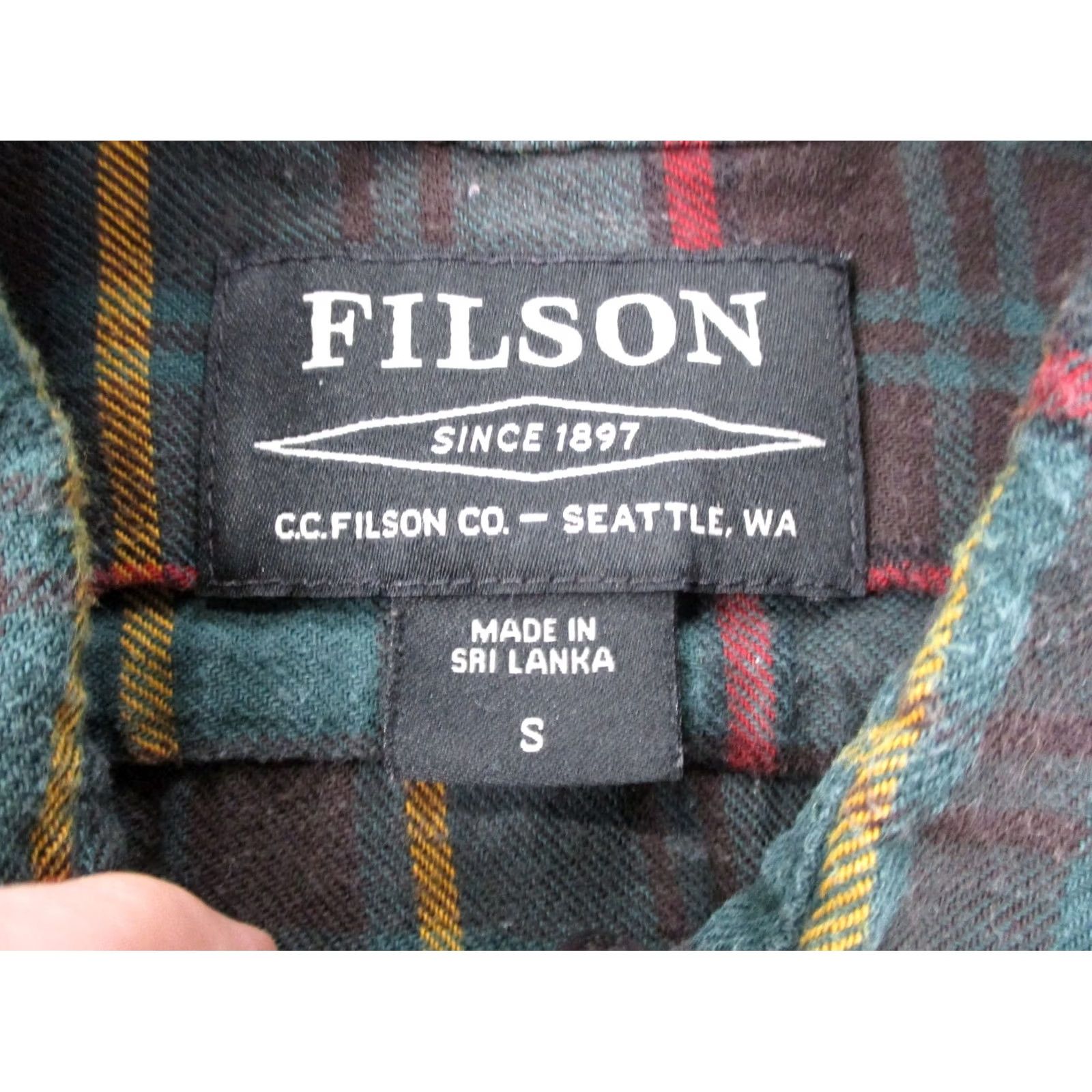 Filson Filson Shirt Men S Plaid Flannel CC Work Outdoors Barn Work Farm Country Heavy Shirt Size US S / EU 44-46 / 1 - 6 Thumbnail