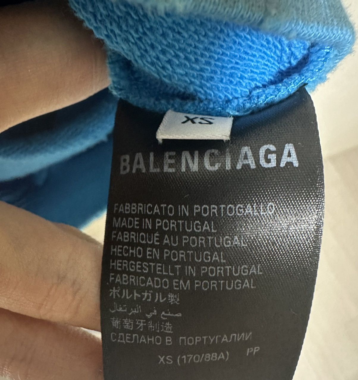 Balenciaga Balenciaga Skater Hoodie Blue Size US XS / EU 42 / 0 - 7 Thumbnail