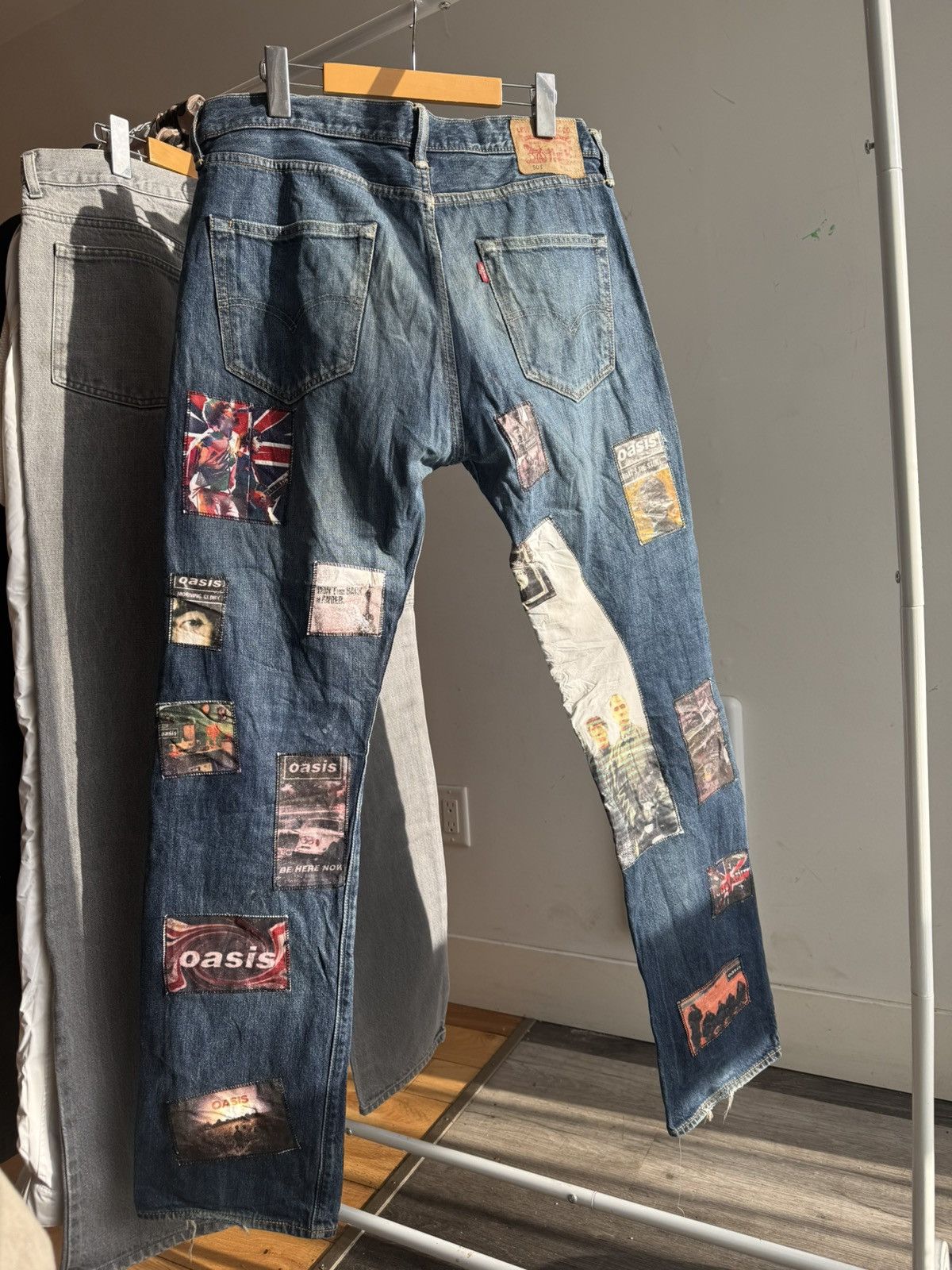 Levi's 1-of-1 Custom Levi's 501 "Oasis" Patchwork Jeans Size US 34 / EU 50 - 5 Thumbnail