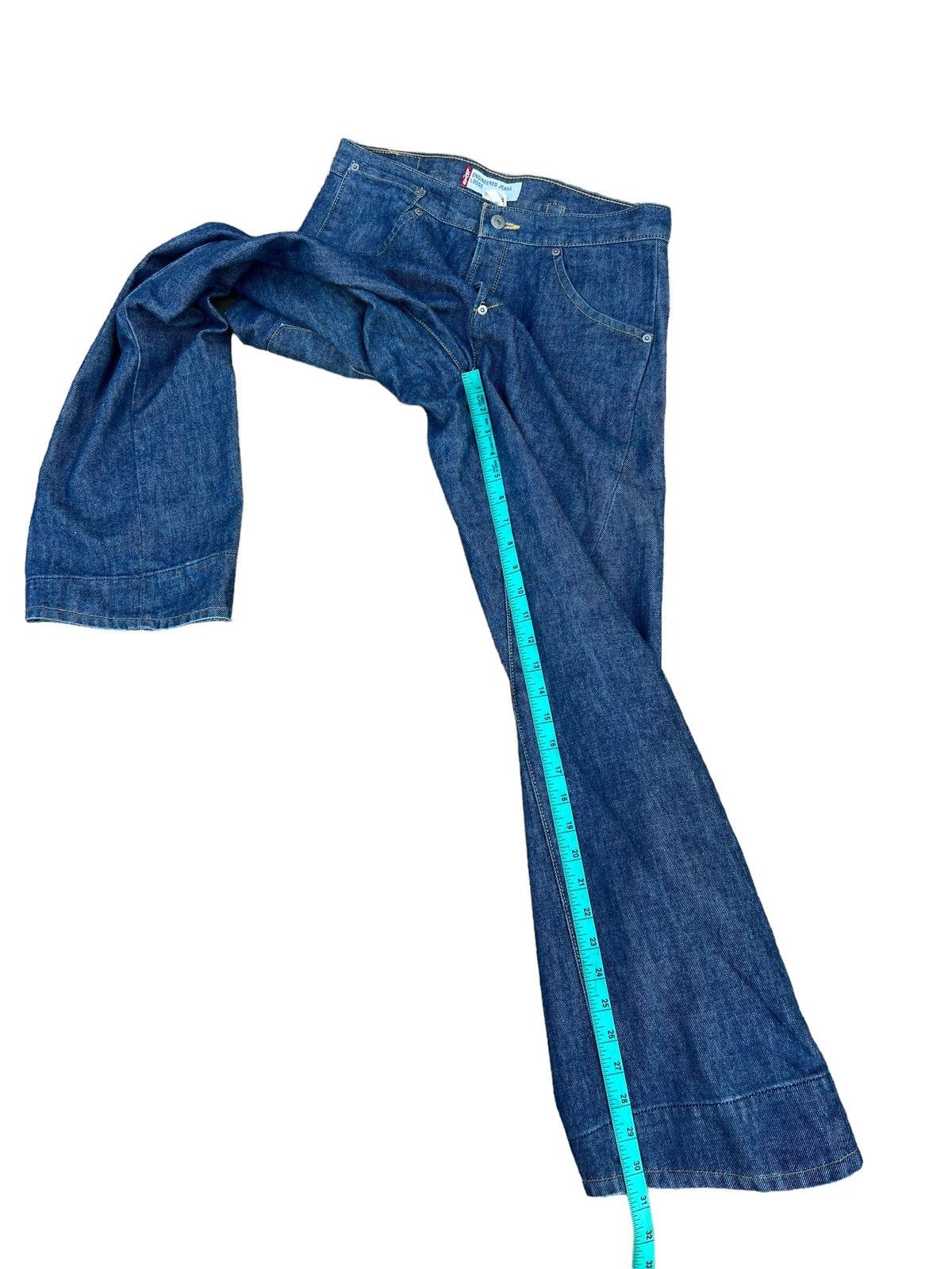 Japanese Brand 2000 Levi’s Engineered Jeans Buckle Back Loose Denim Size US 30 / EU 46 - 6 Thumbnail