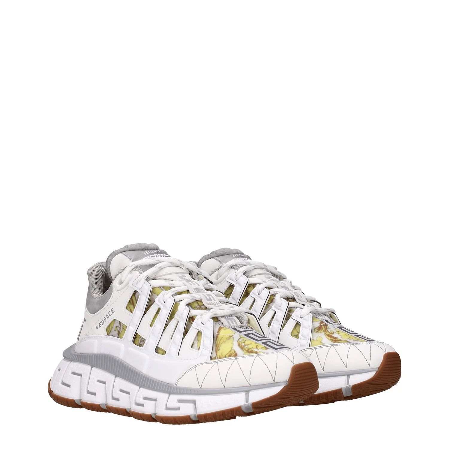 Versace ob1o1e0125 Leather Low-Top Sneakers in Multicolor Size US 6.5 / IT 36.5 - 2 Thumbnail