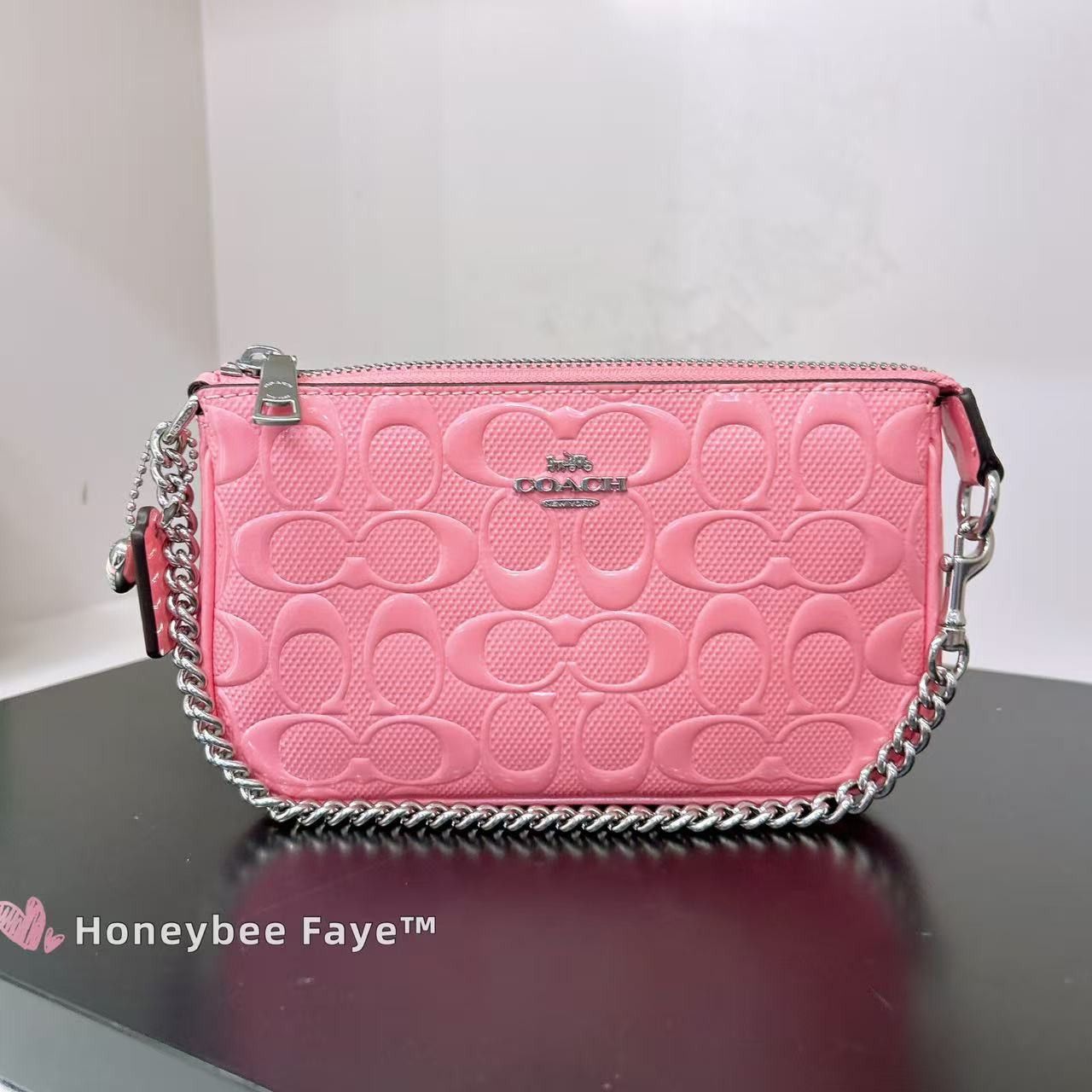 Coach Nolita 19 In Signature Leather With Heart Charm CCZ27 Size ONE SIZE - 3 Thumbnail