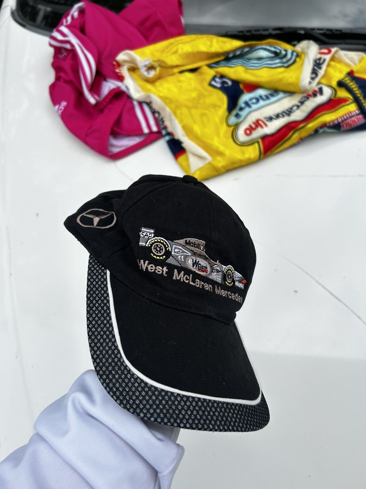 Malcolm McLaren × Vintage Rare Vintage 90 West McLaren Mercedes formula 1 Cap retro Size ONE SIZE - 1 Thumbnail