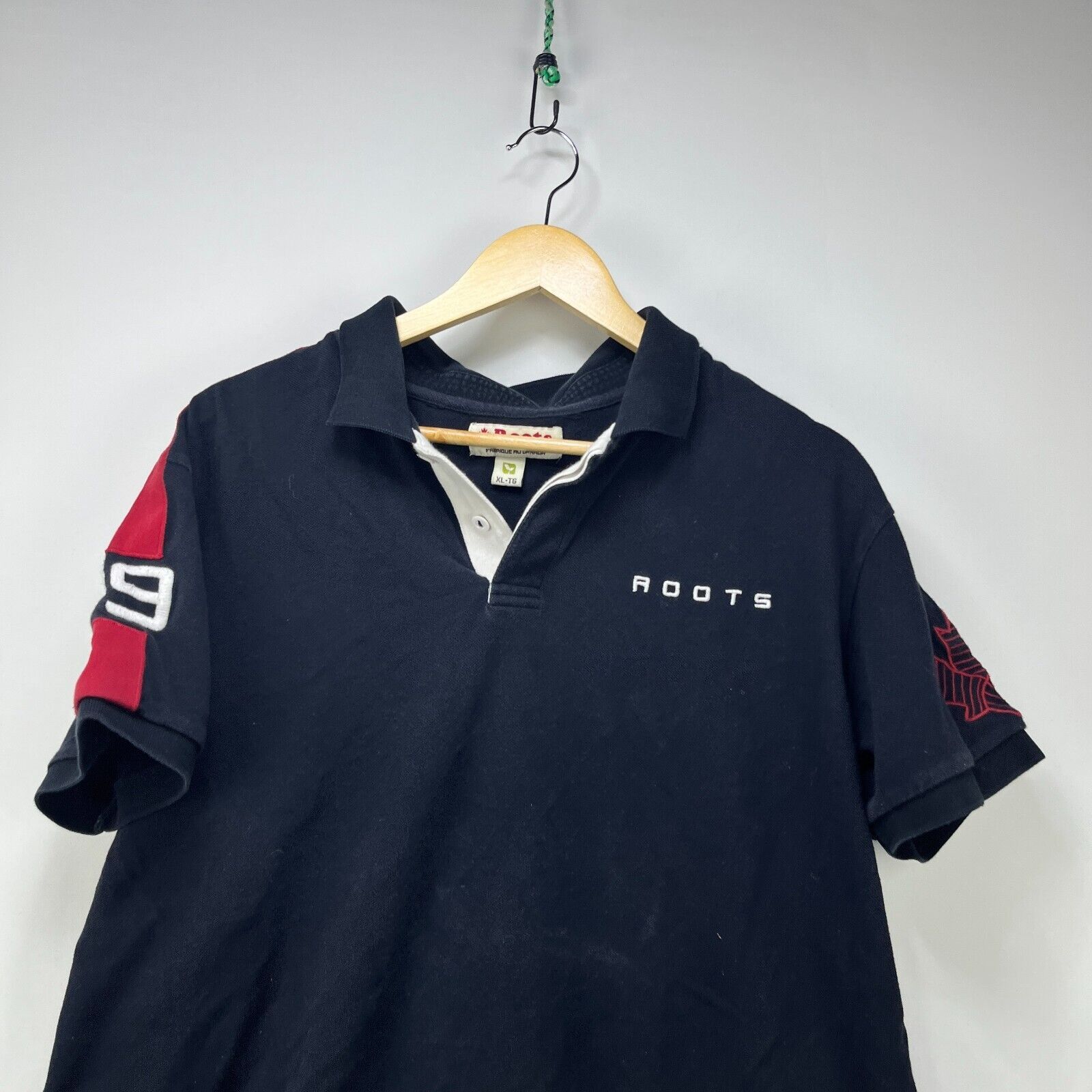 Roots × Vintage Vintage 90s Roots Made in Canada Polo T-Shirt XL Size US XL / EU 56 / 4 - 2 Thumbnail