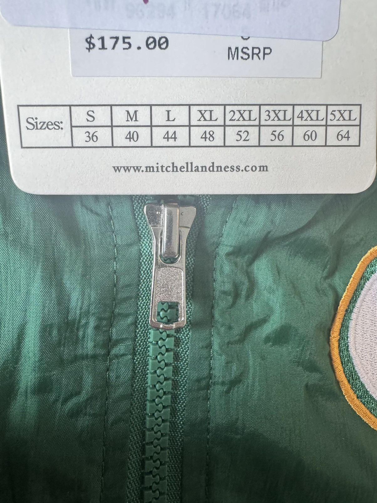 Mitchell & Ness Green Bay Packers Windbreaker Size US S / EU 44-46 / 1 - 5 Thumbnail