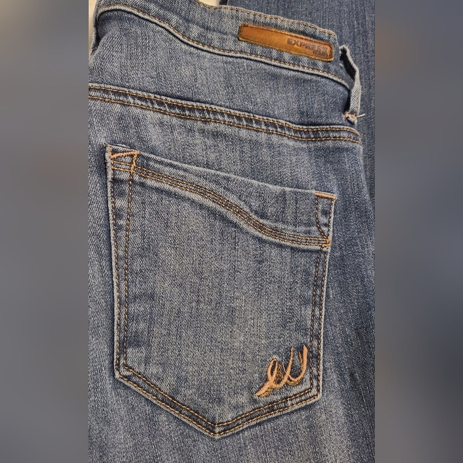 Express Express Women's Jeans Mia Mid Rise Legging Size 0S Size 25" / US 0 / IT 36 - 4 Thumbnail