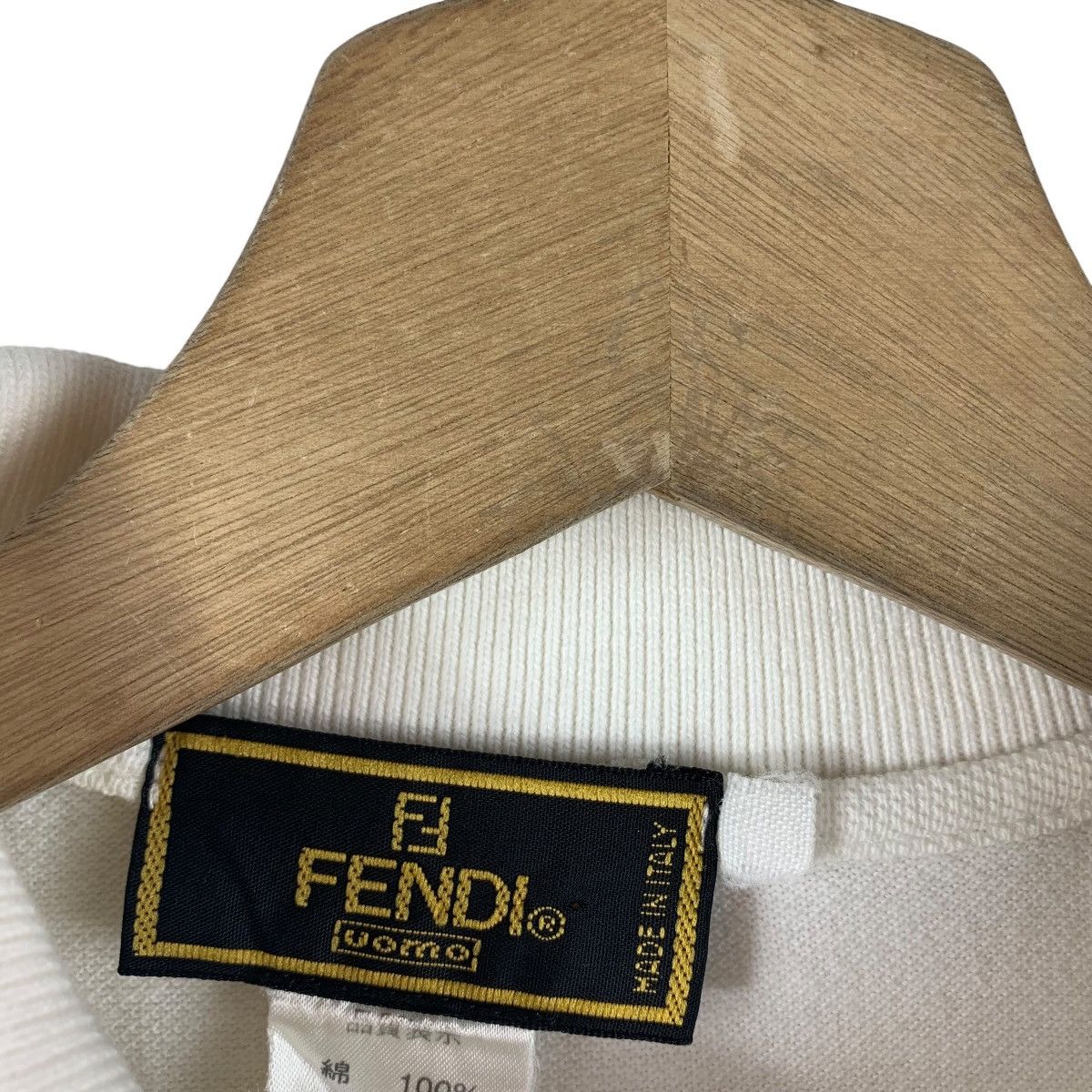 Designer × Fendi × Vintage Vintage FENDI small embroidery polo tee Size US M / EU 48-50 / 2 - 3 Thumbnail