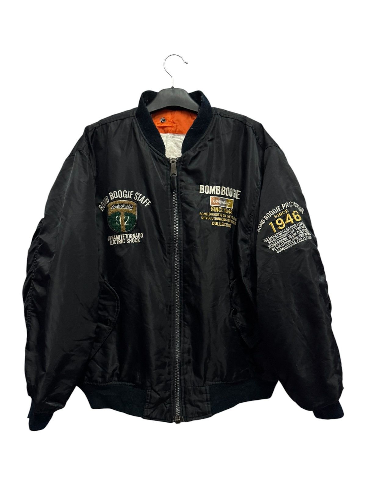 Alpha Industries Bomb Boogies x Alpha Type CWU-36/P MA-1 Bomber Jacket Size US XL / EU 56 / 4 - 1 Thumbnail