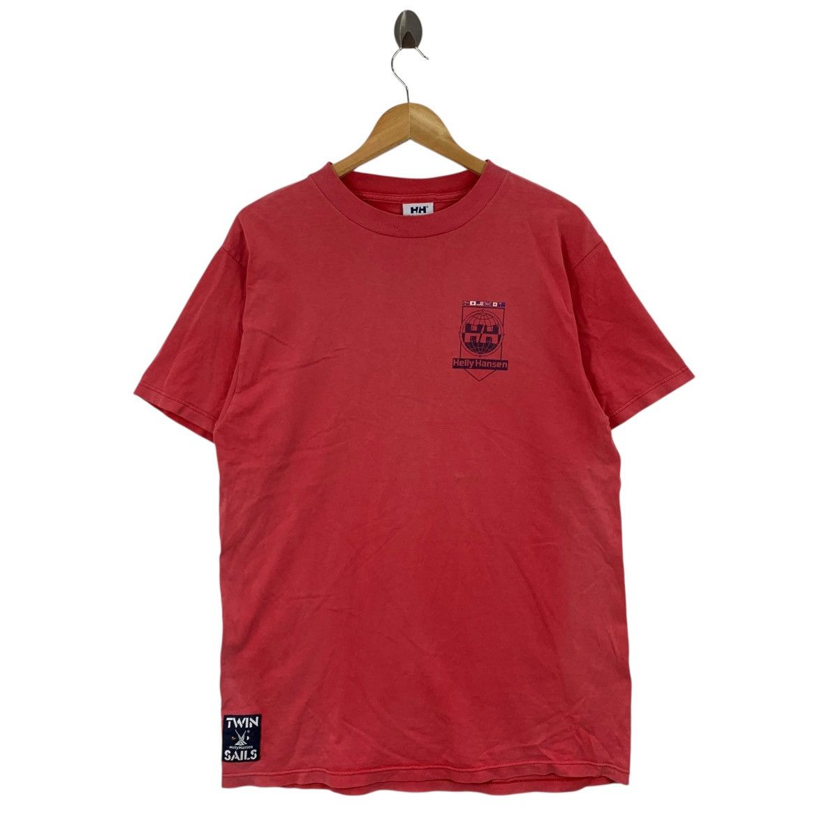 Helly Hansen Vintage 90s HELLY HANSEN Sea Gear Twin Sails Back Hit Tshirt Size US L / EU 52-54 / 3 - 2 Thumbnail