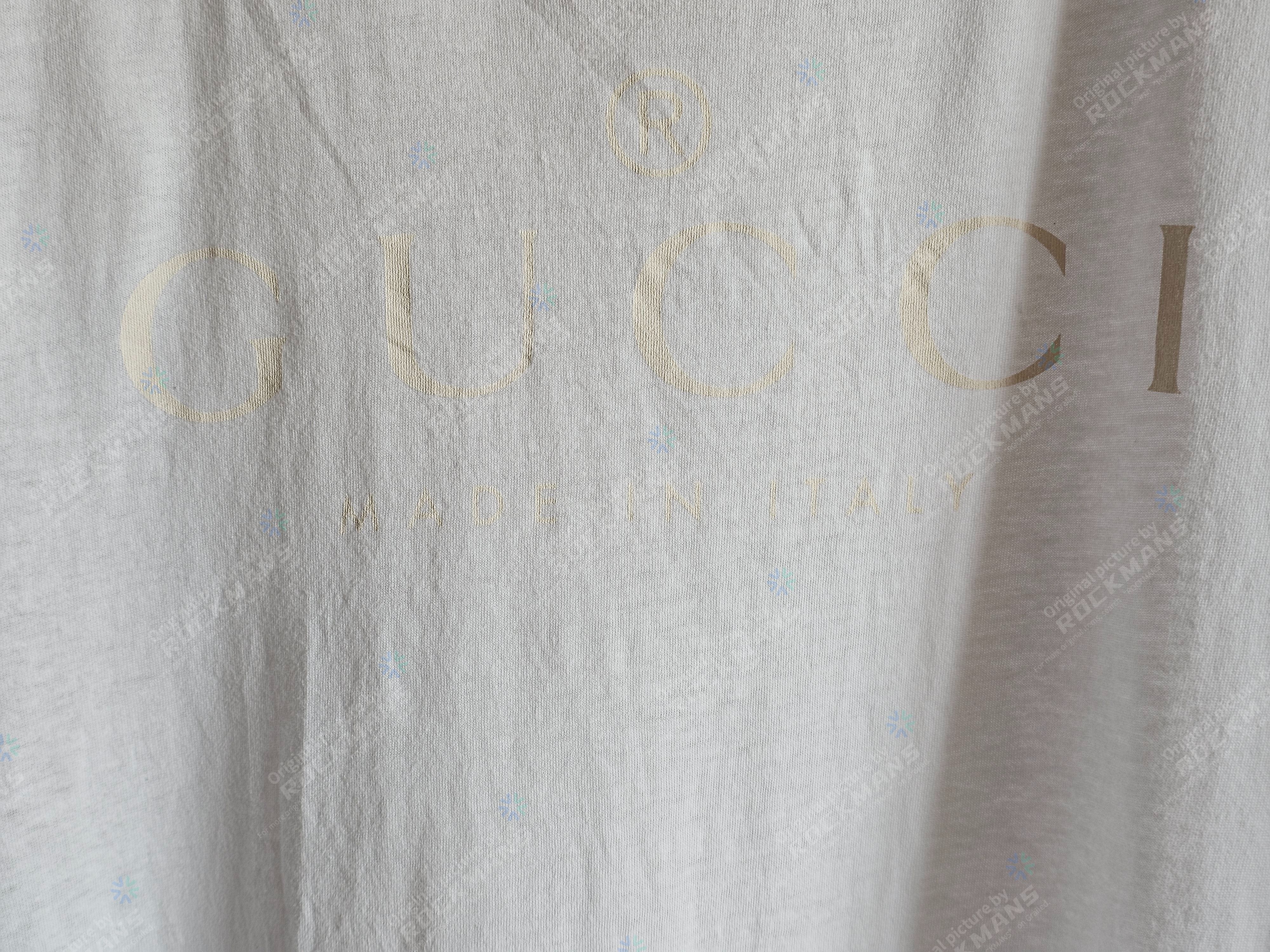 Gucci Gucci Very Thin Big Logo Avant-Garde T-Shirt Size XL Size US XL / EU 56 / 4 - 2 Thumbnail