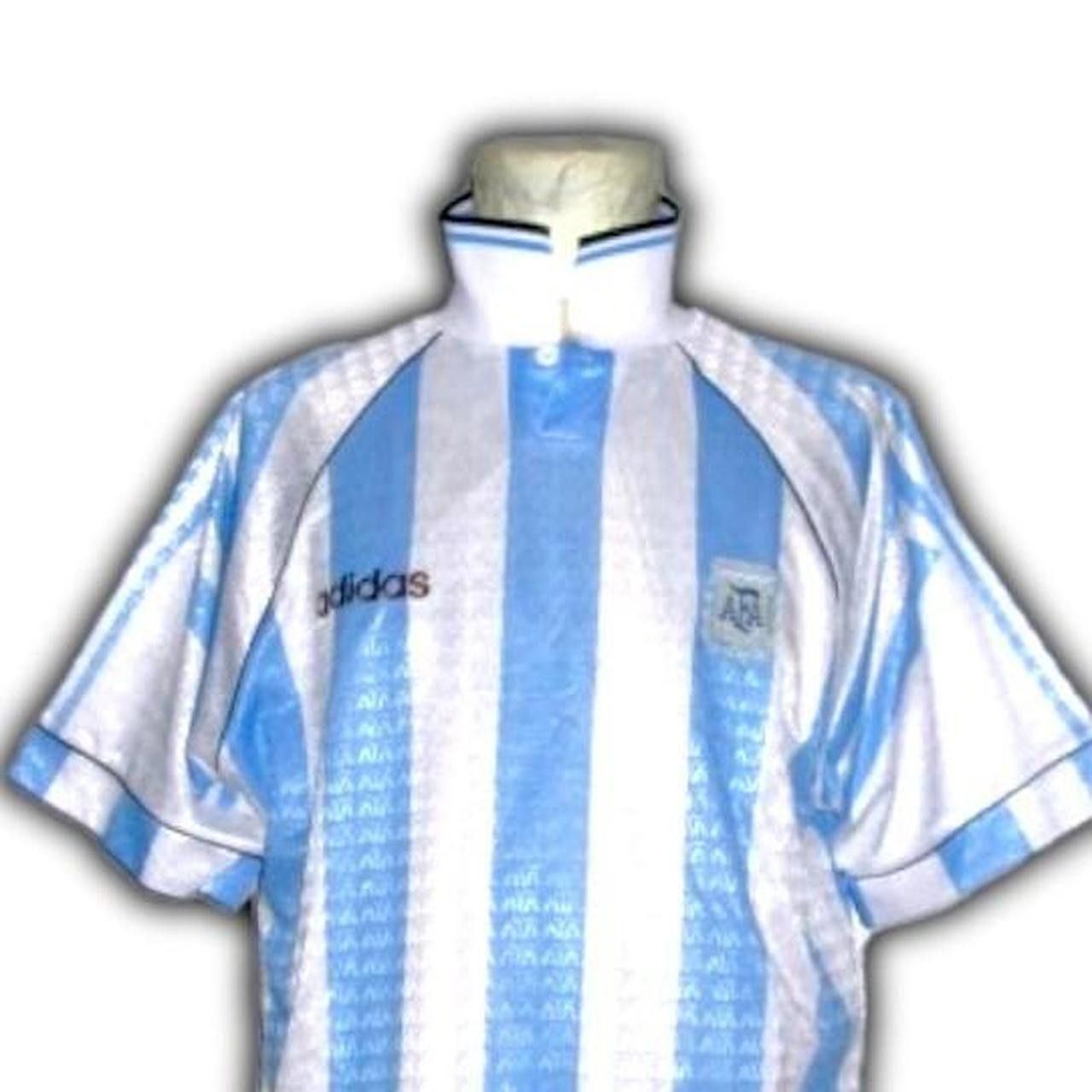 Adidas Argentina 1996 1997 1998 Home Shirt Maglia maillot Camiseta Size US L / EU 52-54 / 3 - 5 Thumbnail