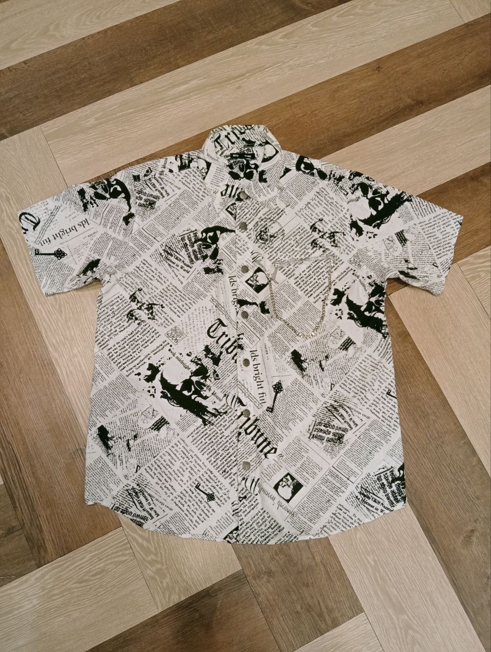 Japanese Brand BATSU STUDIO JAPAN PAPER STYLE SHIRT - SIZE LL Size US L / EU 52-54 / 3 - 1 Thumbnail