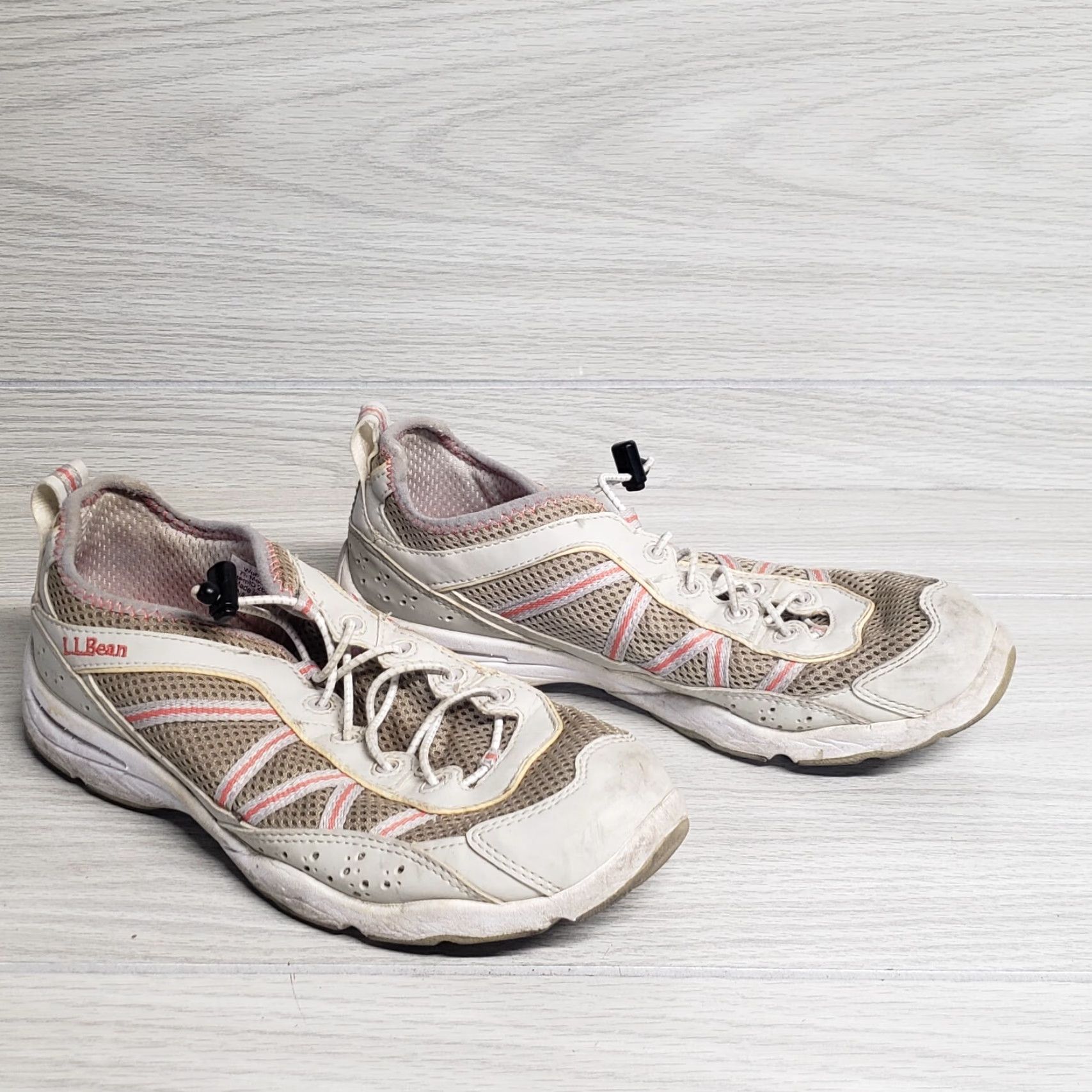 Vintage L.L. Bean Water Shoes Tan Pink Low Top Sneakers Adult Women's Size 7.5 Athletic Shoes Water 260975 Sneakers Women Mens? Size M / US 6-8 / IT 42-44 - 2 Thumbnail