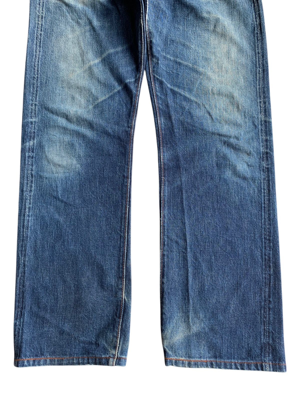 Full Count & Co. FULL COUNT SELVEDGE BUTTON FLY FADED DISTRESSED DENIM Size US 31 - 6 Thumbnail