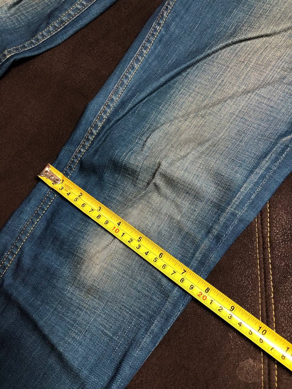 Levi's Levi's 519 Jeans Mens Straight Button Fly Blue Denim Size US 30 / EU 46 - 6 Thumbnail