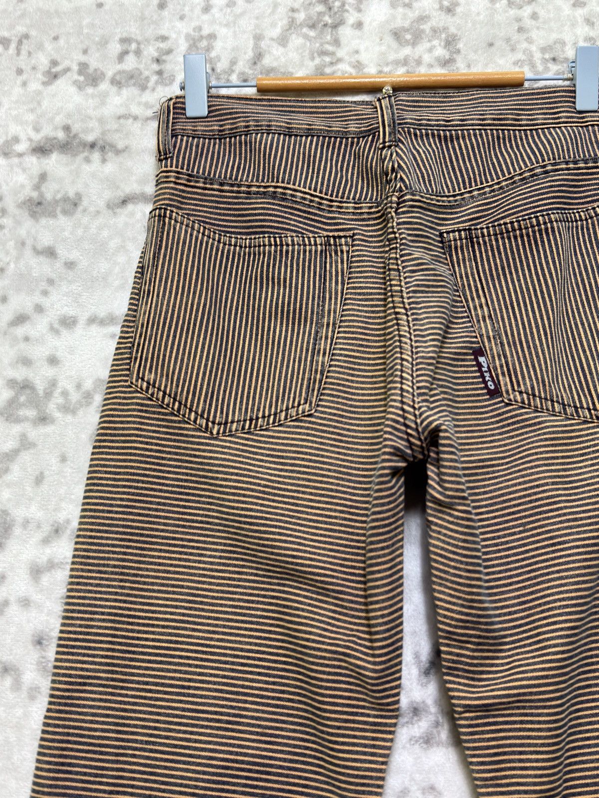 Japanese Brand Vintage Piko Hickory Striped Denim Jeans Size US 28 / EU 44 - 9 Thumbnail