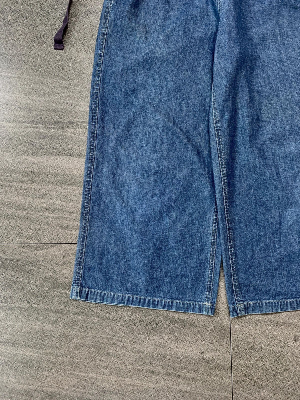 Issey Miyake FREE TAX! 2000s Plantation Cropped Light Denim Pants - 28” Size US 28 / EU 44 - 4 Thumbnail
