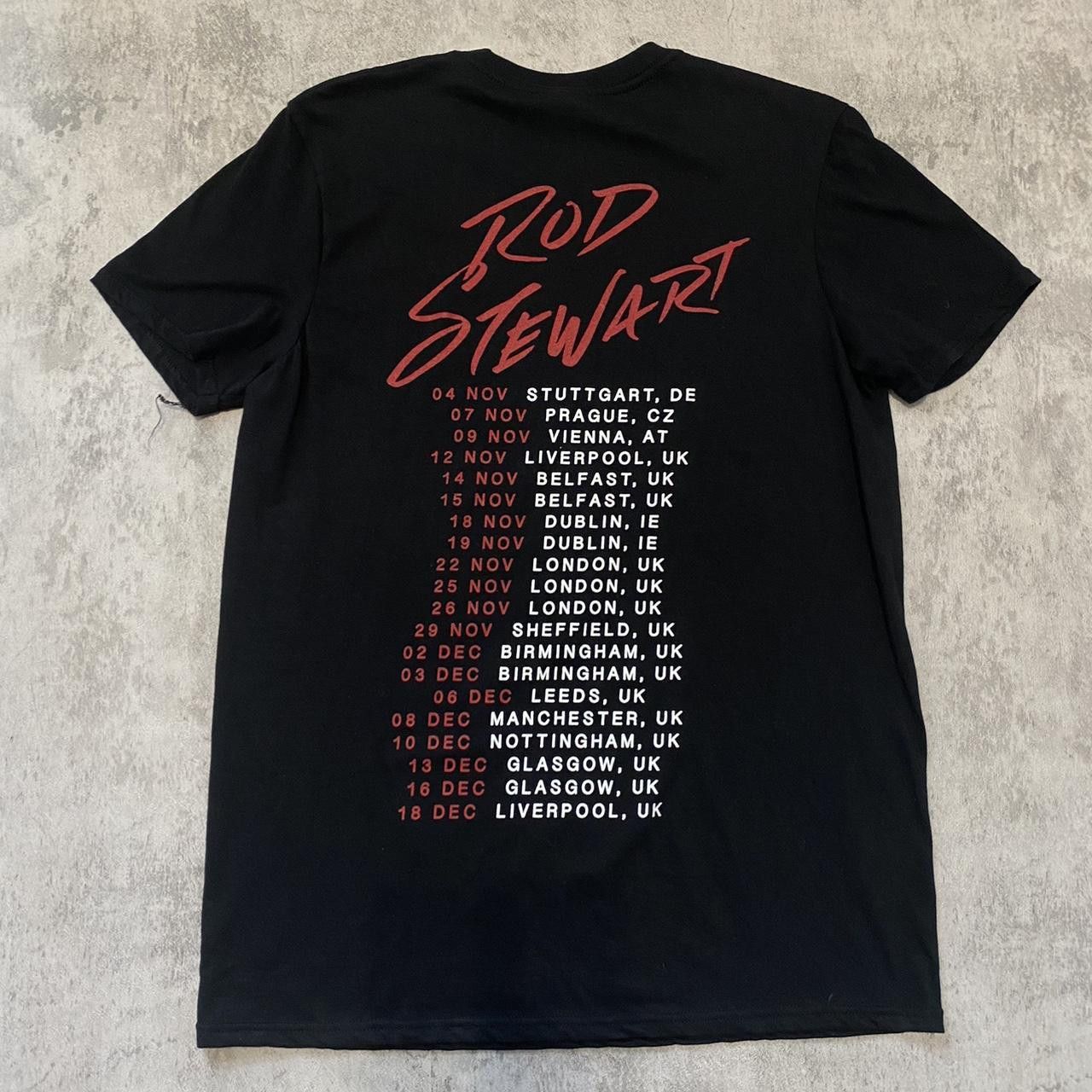 Gildan Rod Stewart 2019 tour black cotton t-shirt Size US M / EU 48-50 / 2 - 2 Thumbnail