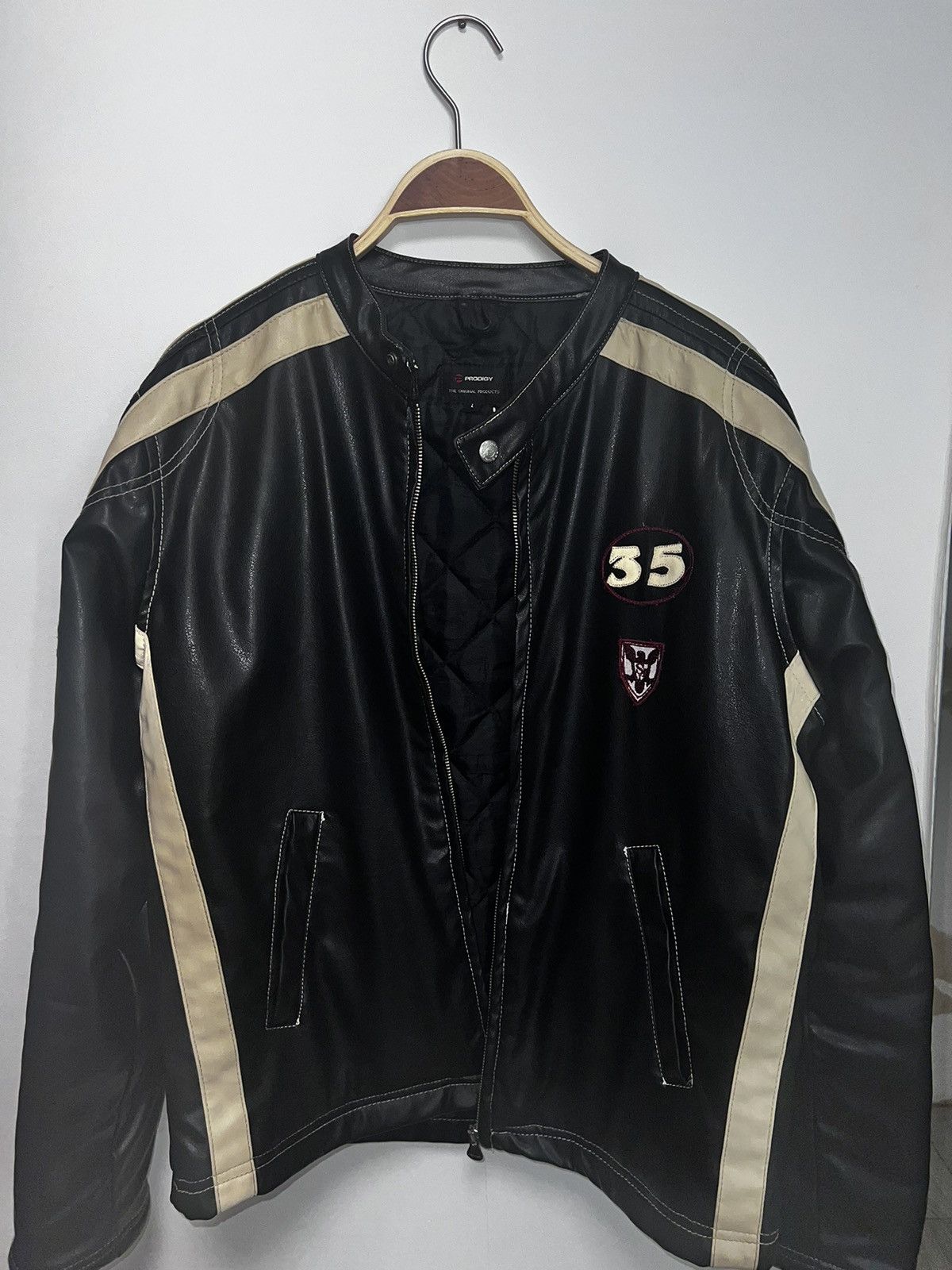 Vintage Leather biker prodigy 1662 jacket Size US L / EU 52-54 / 3 - 1 Thumbnail