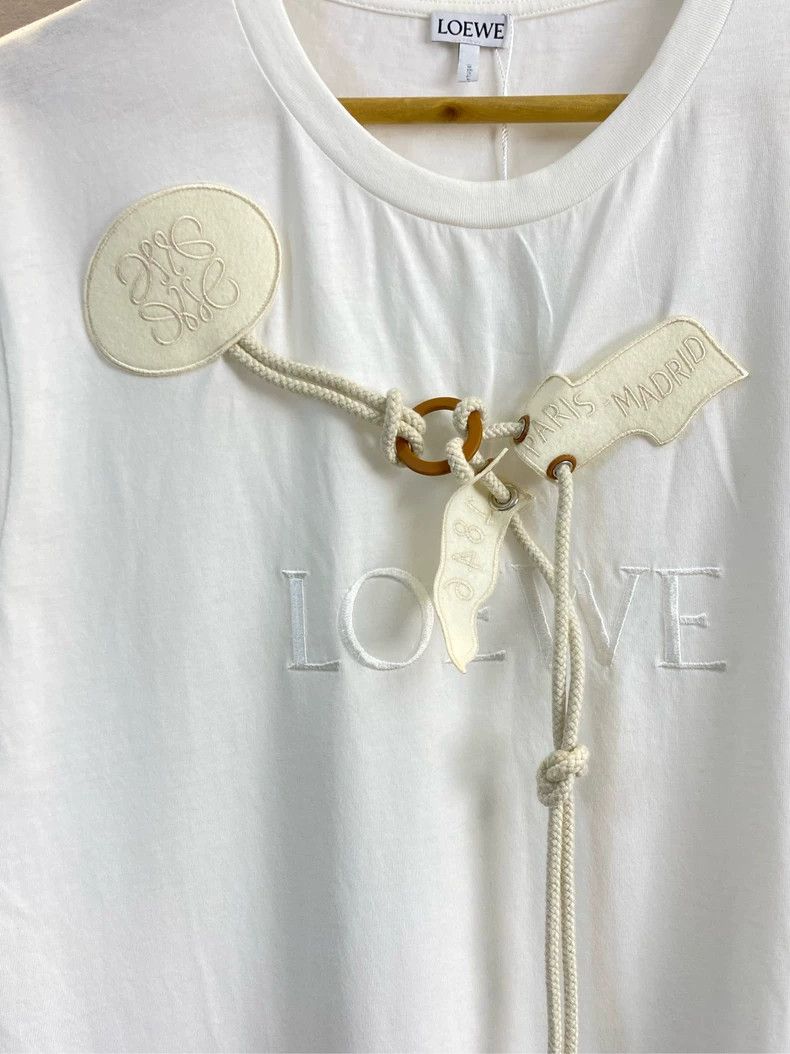Loewe LOEWE Embroidered hemp rope logo short sleeve Size M / US 6-8 / IT 42-44 - 4 Thumbnail